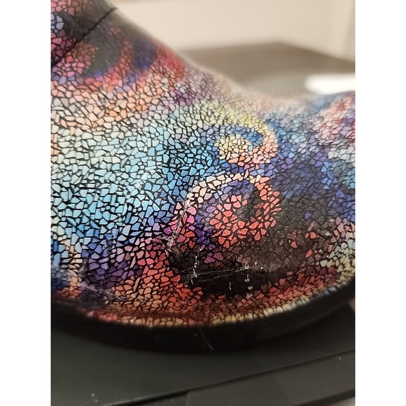 Dansko Professional Patent Women's Multicolor Casual Preppy Clogs Size 38 (8) - Picture 9 of 9